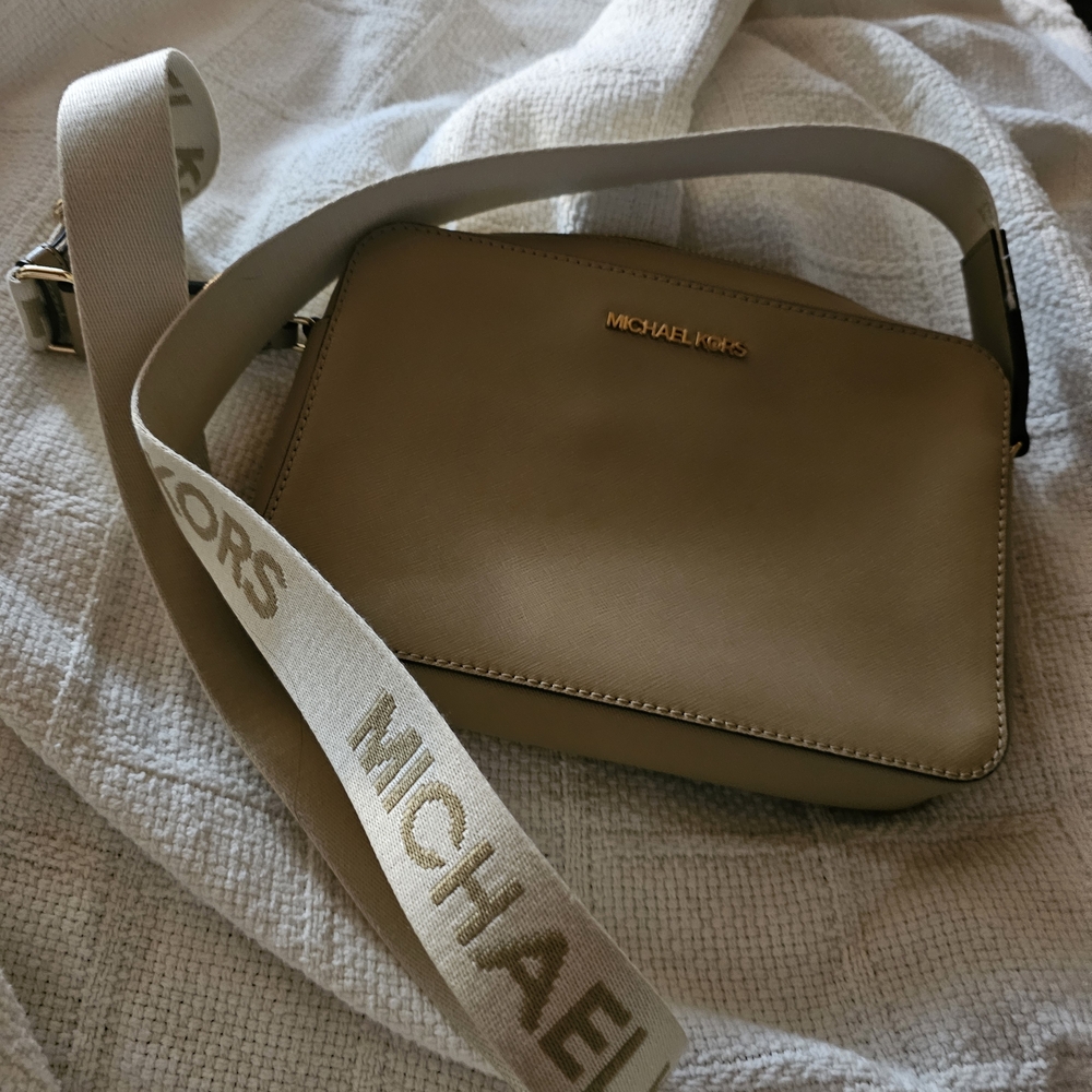 Michael Kors Beige Crossbody Bag